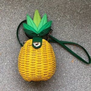 Betsey Jonson summer rope bag in the form of pineapple, used 2 times, mini